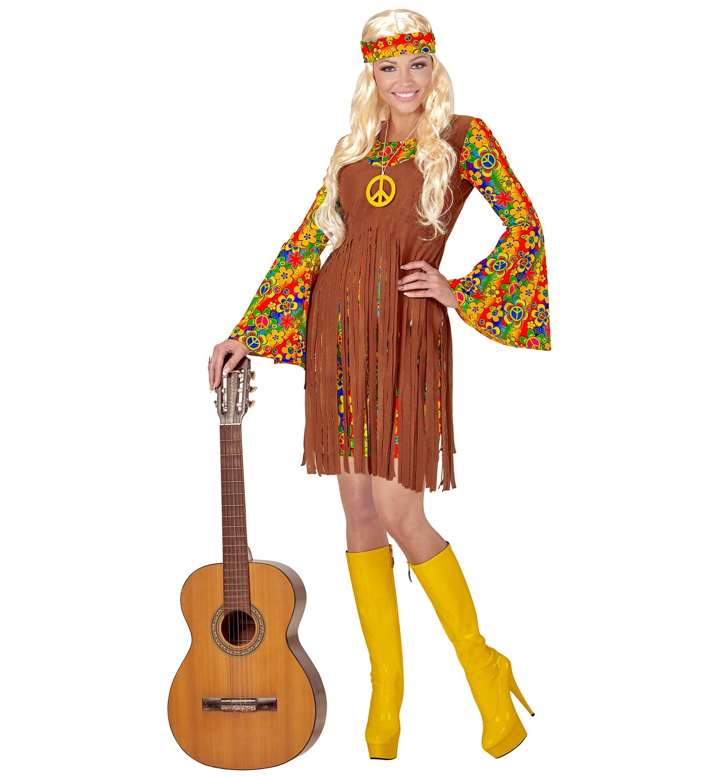 Peace Flower Hippie Girl Costume for women