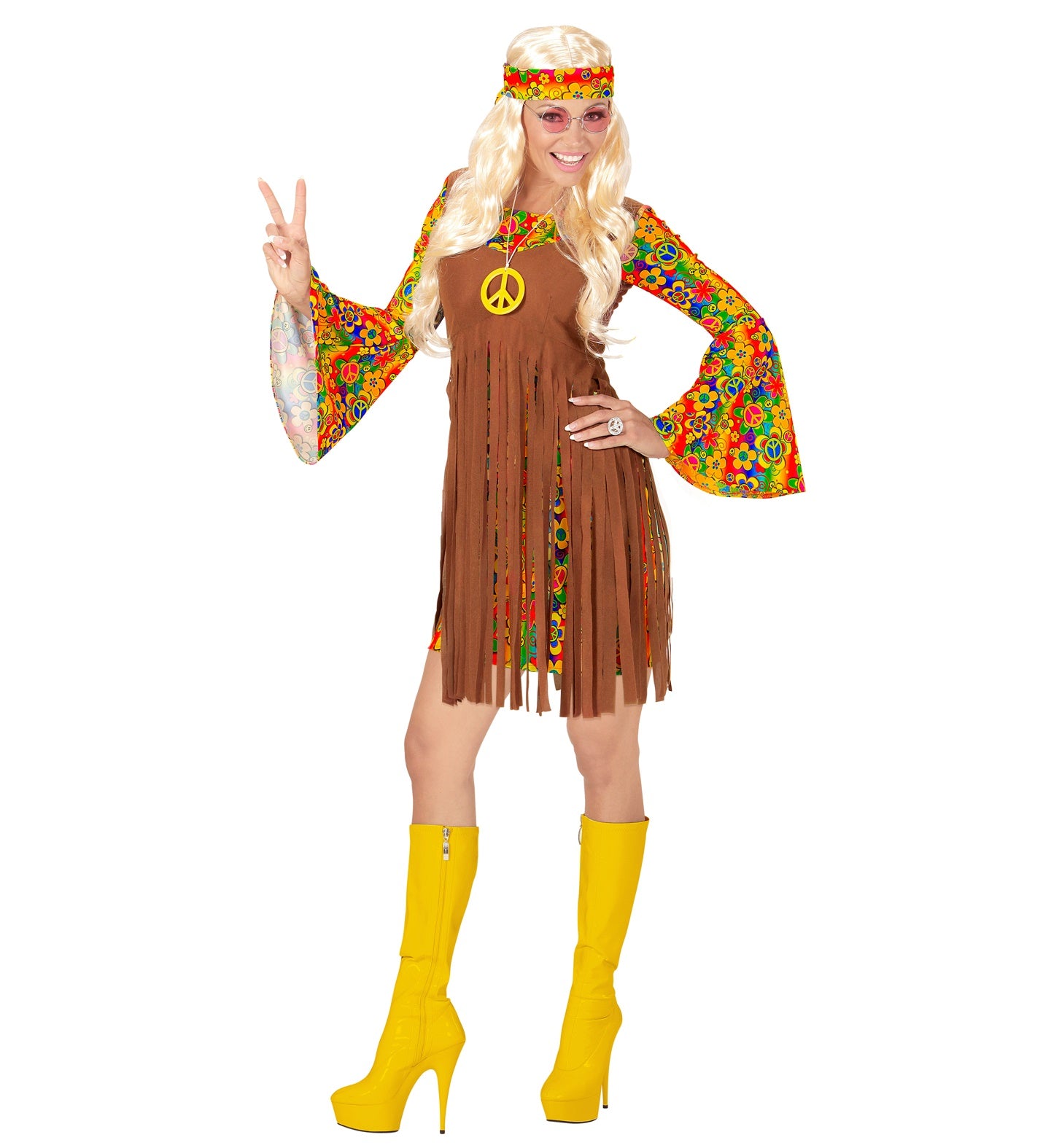 Peace Flower Hippie Girl 60's outfit