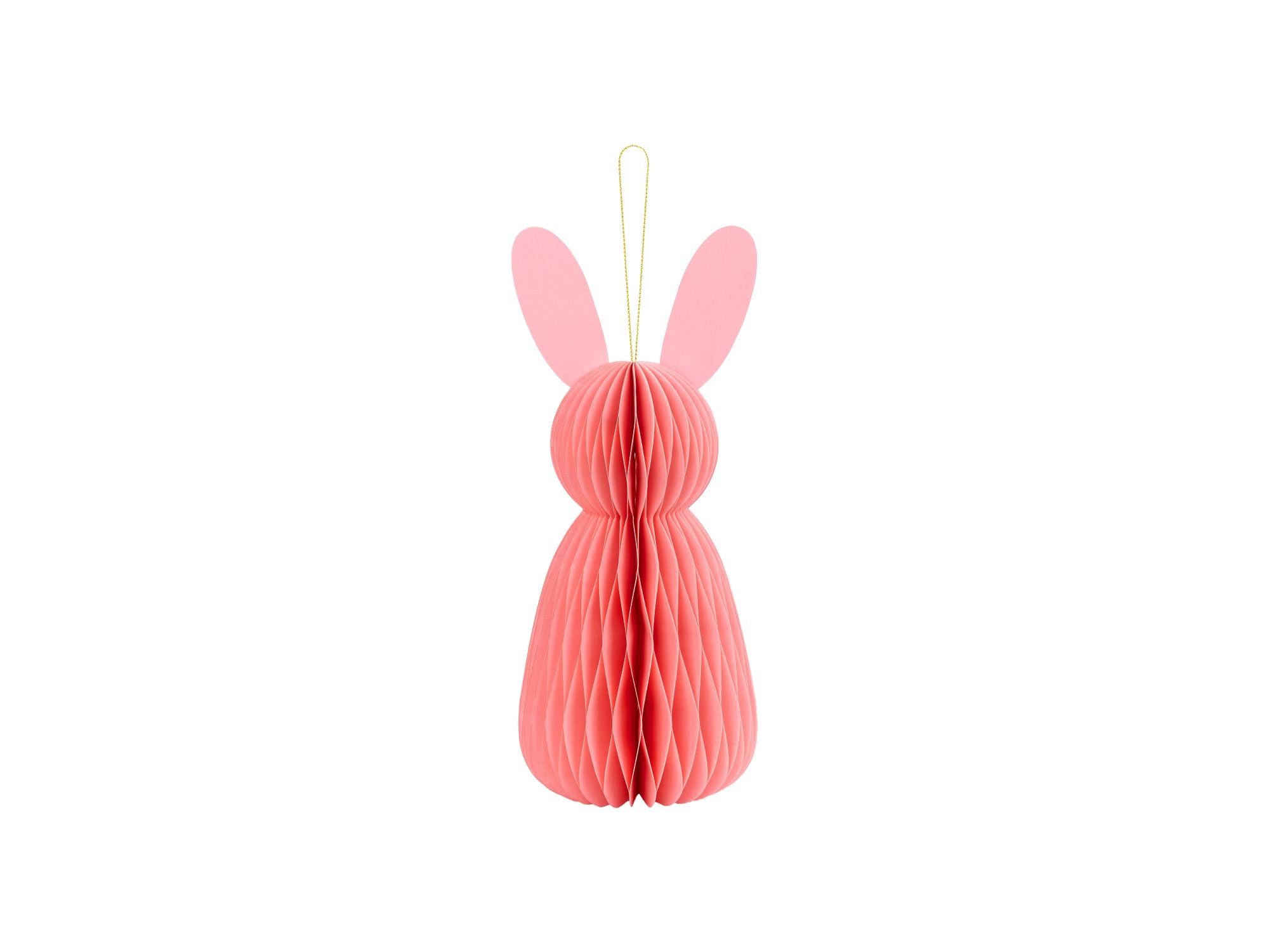 Pink Easter Bunny Honeycomb Bunny Decoration 30cm