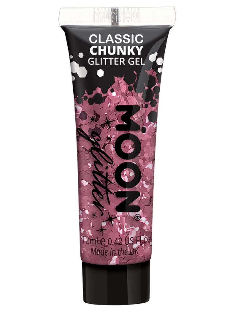 Pink Face Body Chunky Glitter Gel
