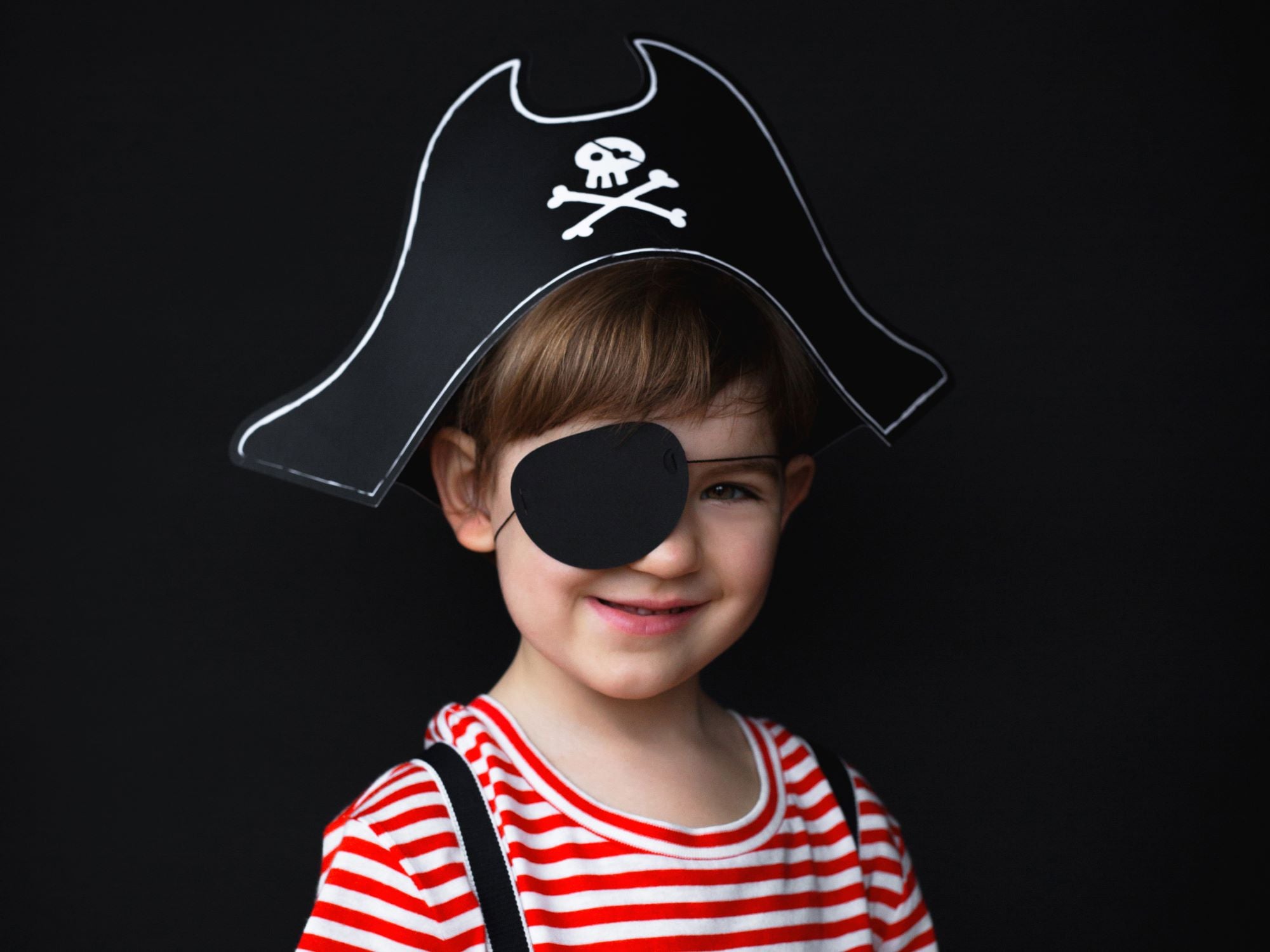 Child's Pirate's Hat and Eyepatch