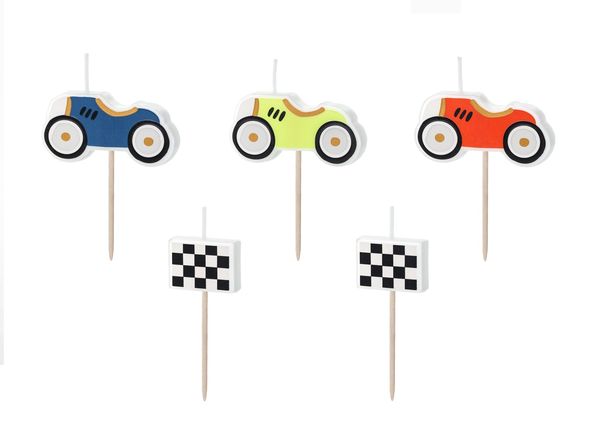 Racing Cars Birthday Candles