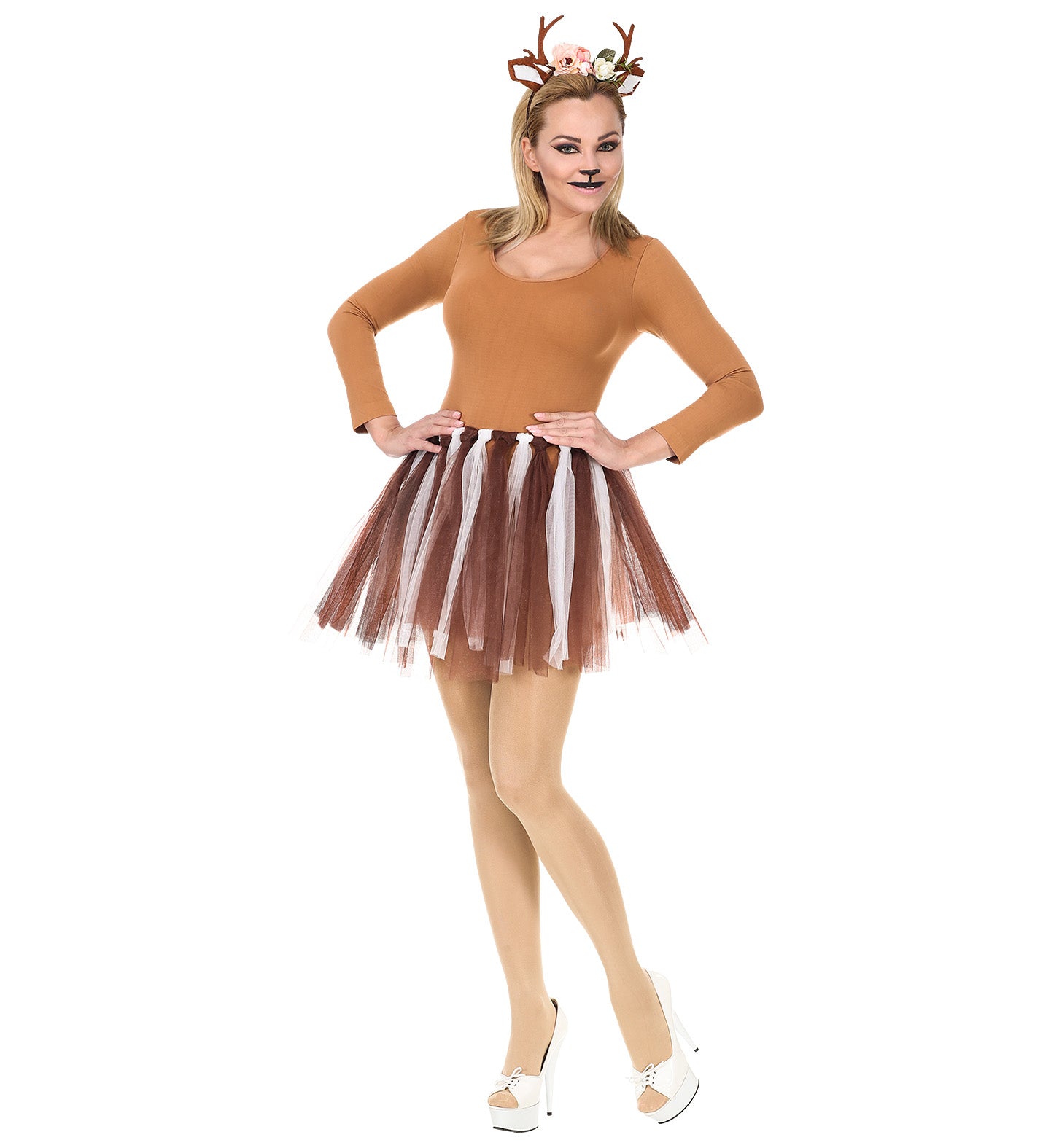 Reindeer Costume accessory Kit with antlers and tutu