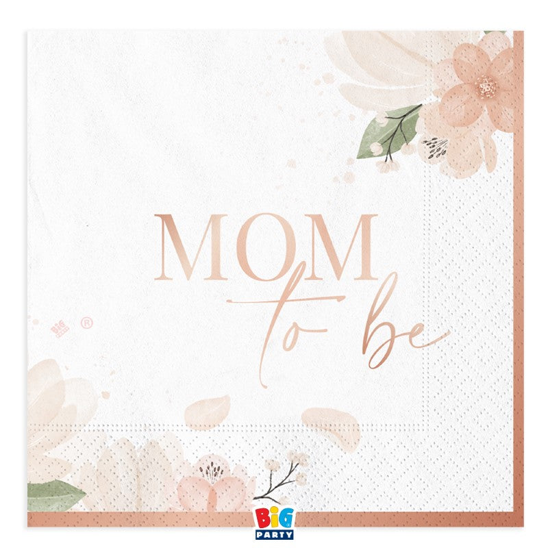 Rose Gold Mom to Be Pack of 16