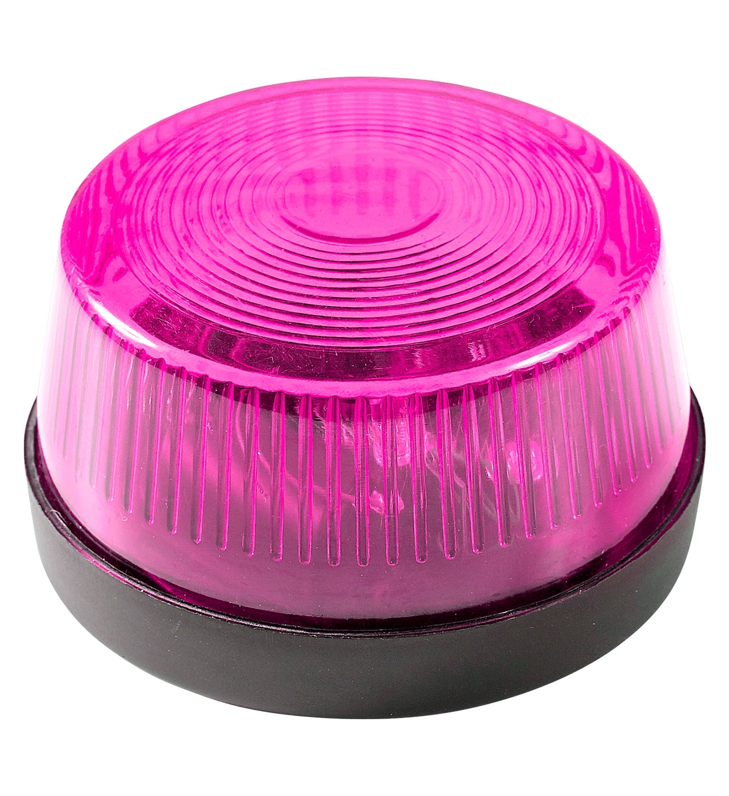 Rotating Pink Warning Light with Siren