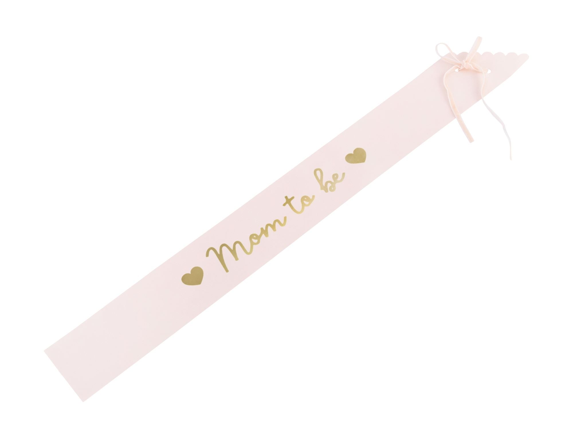 Sash Mom to Be Light Pale Pink