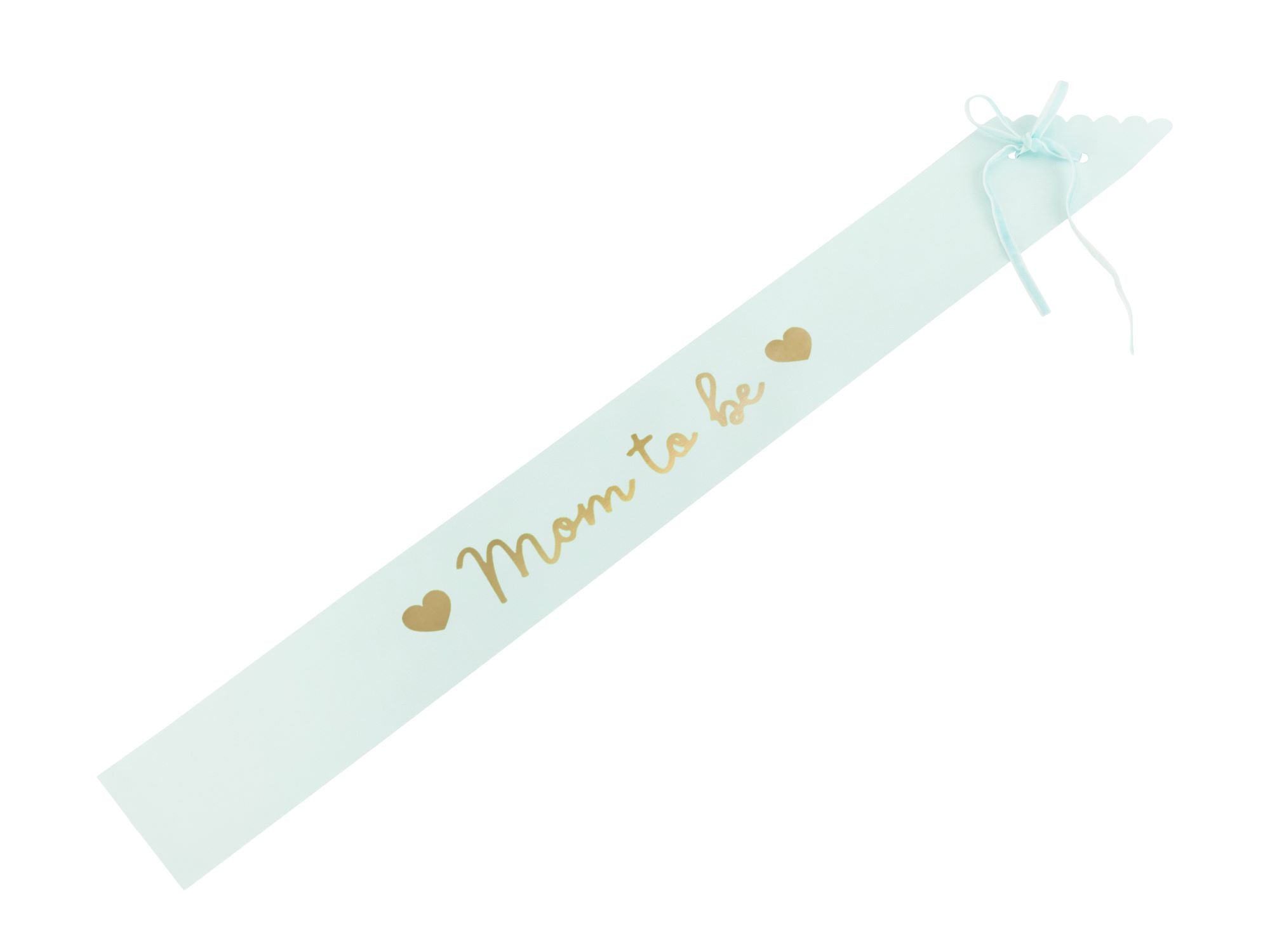 Sash Mom to Be Light Tiffany Blue