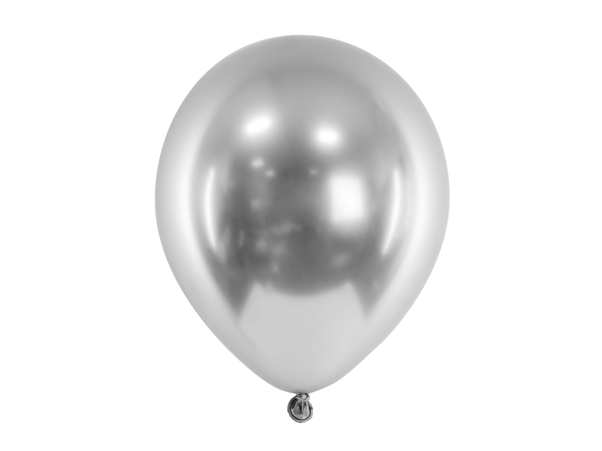 Silver Glossy Balloons 46 cm Pack of 5