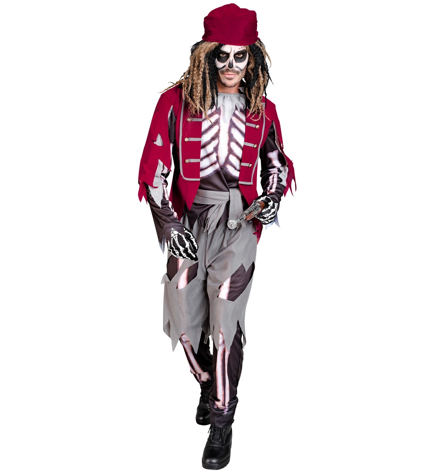 Skeleton Pirate Costume Men's
