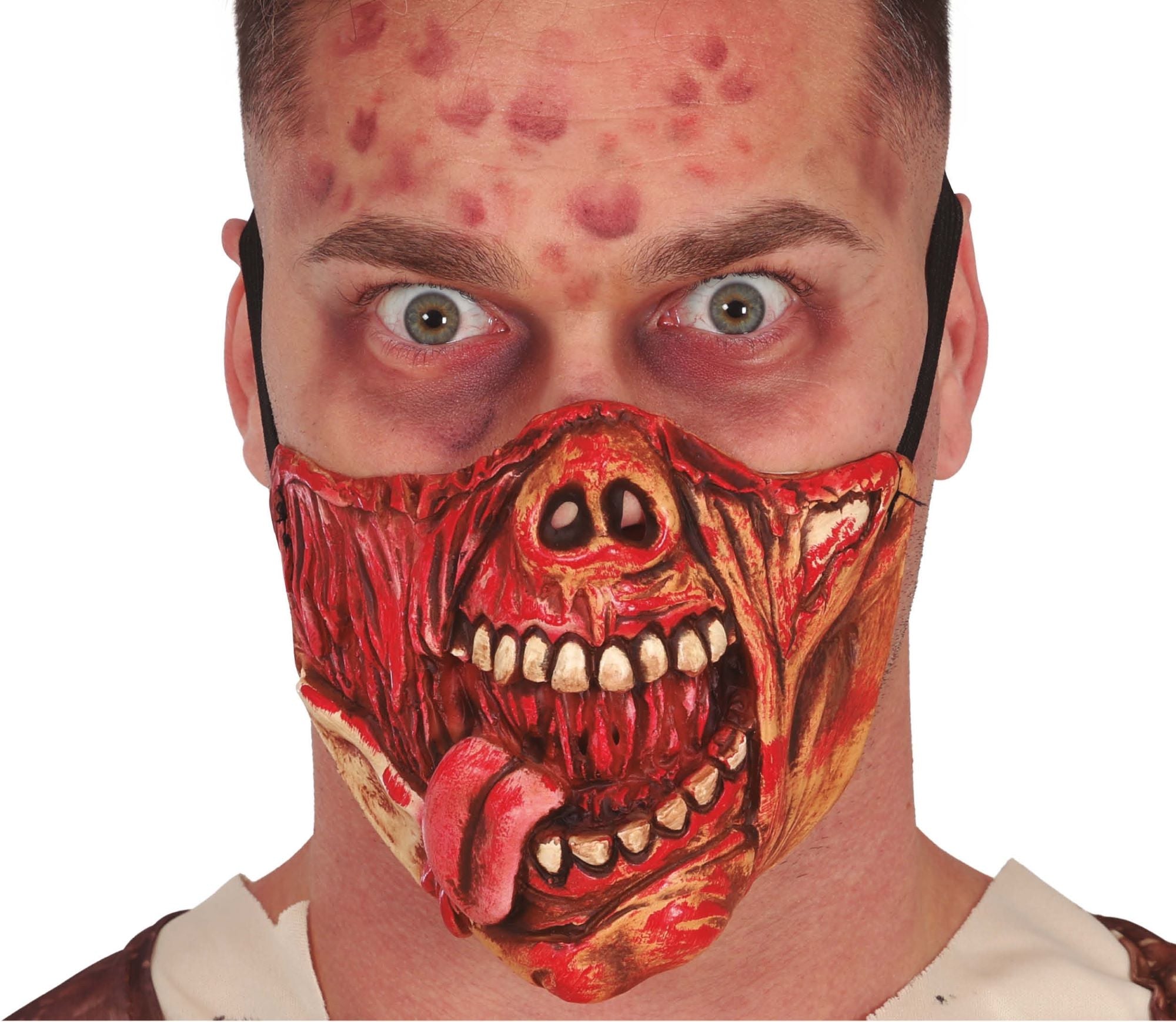 Skull Mouth Latex Half Mask