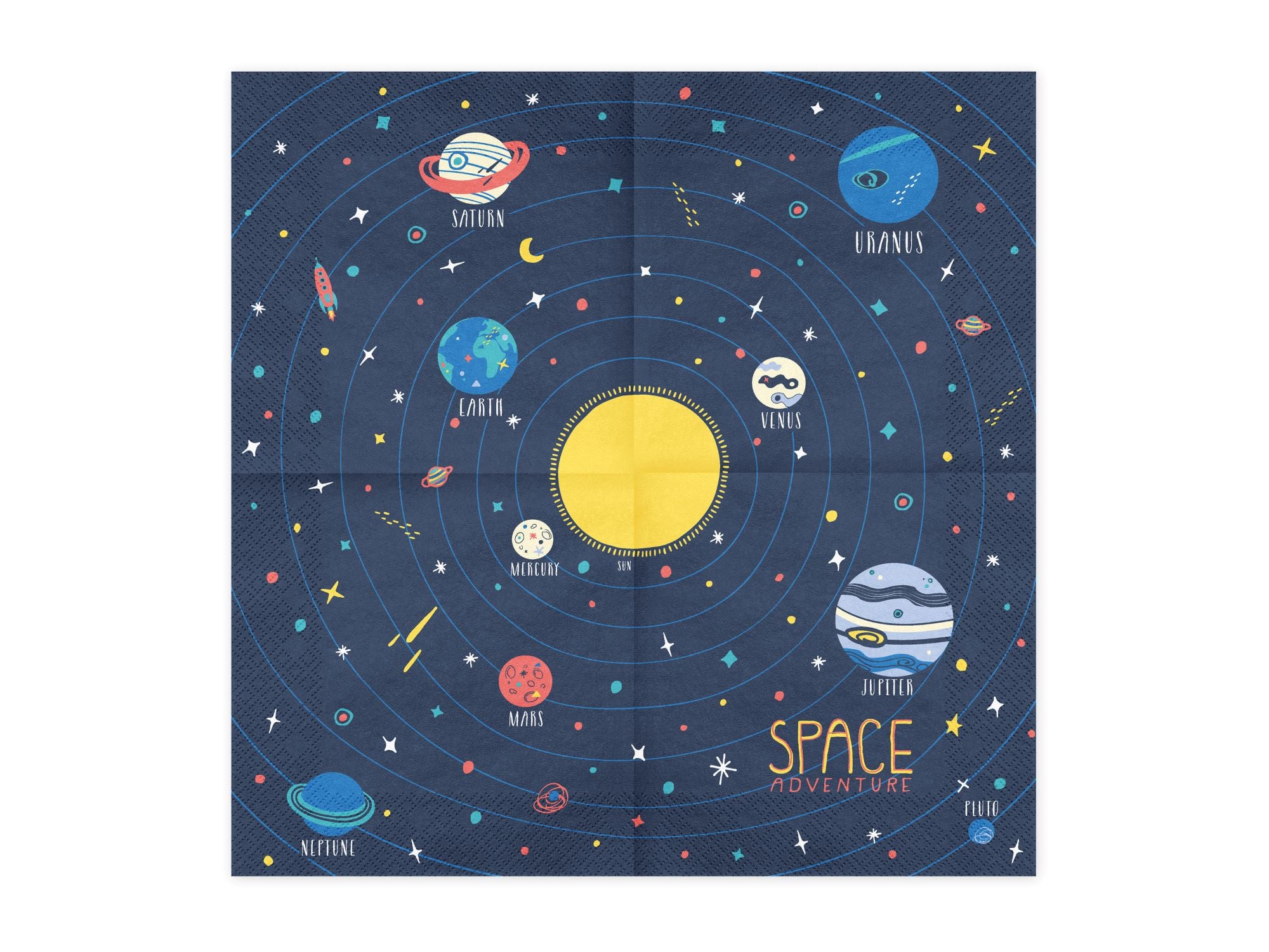 Space Adventure Napkins party decoration