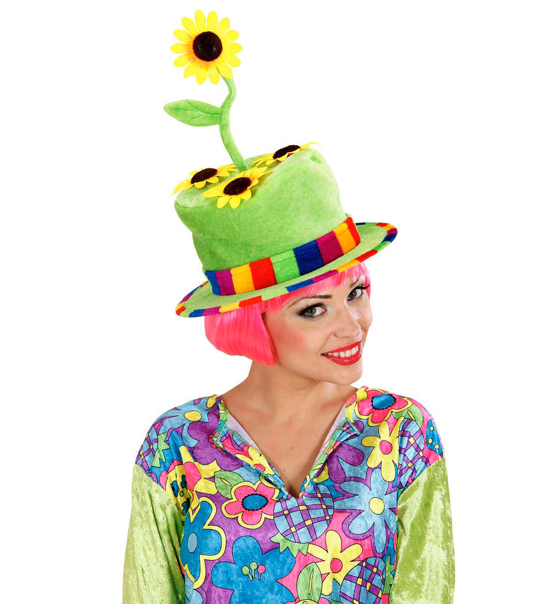 Sunflower Clown Hat