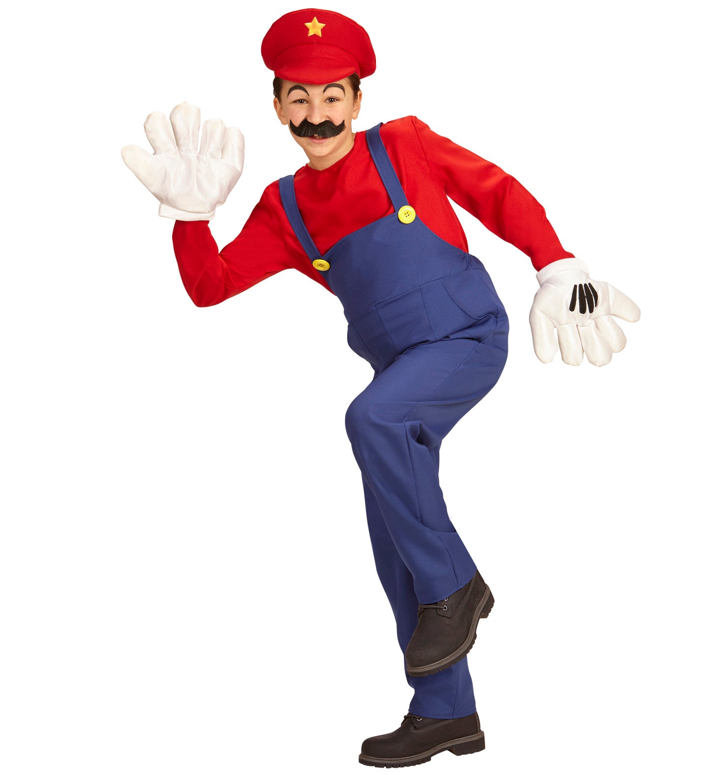 Childrens Super Plumber Mario Costume