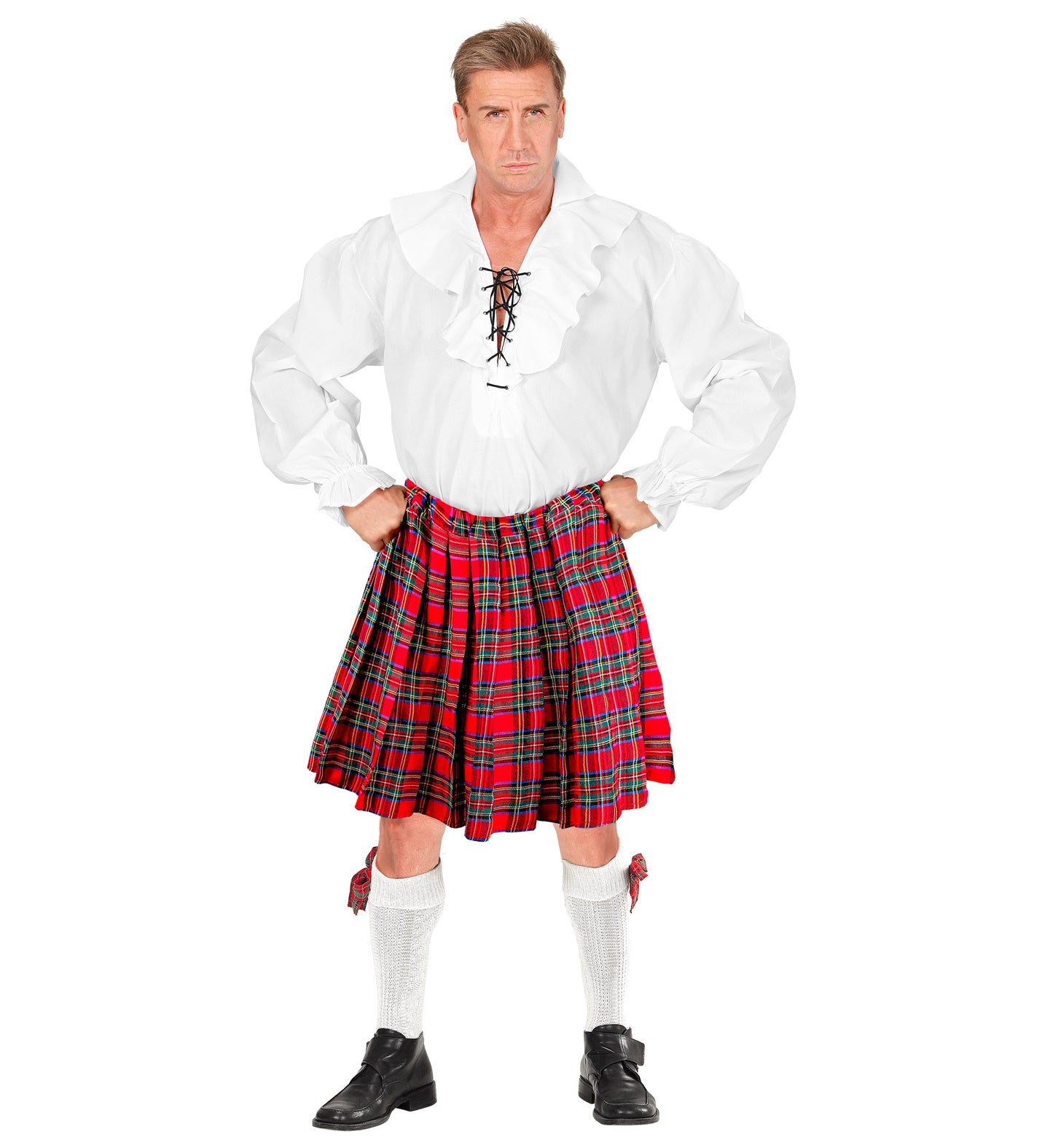Tartan Skirt Red for scottish costume