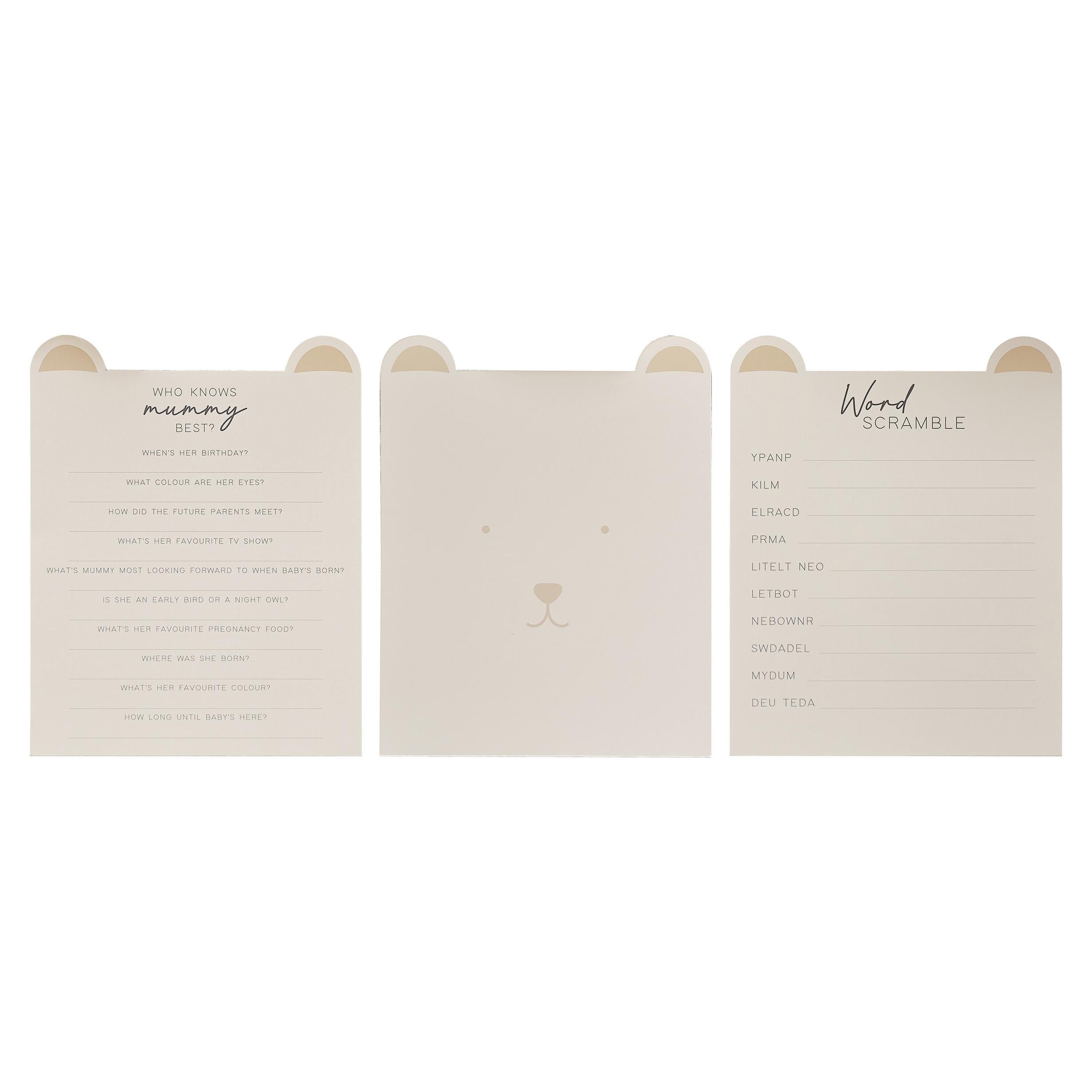 Teddy Bear Baby Shower Party Games