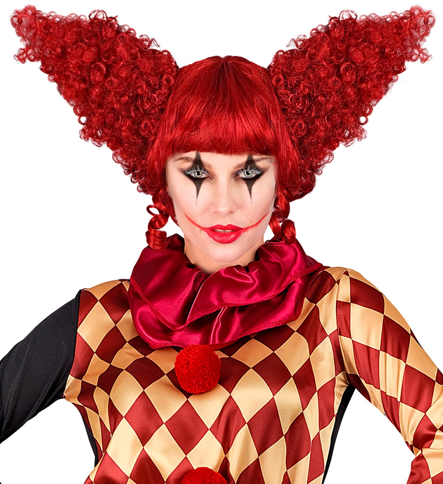 Vintage Creepy Clown Wig Red Hair for women