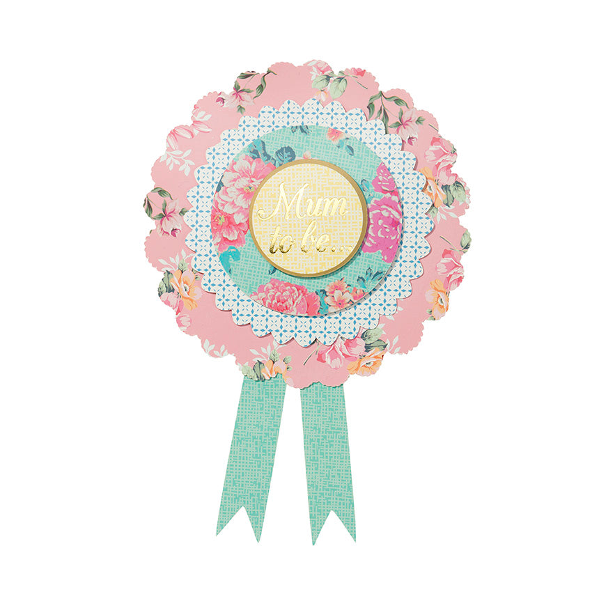 Vintage Mum to Be Rosette for baby shower
