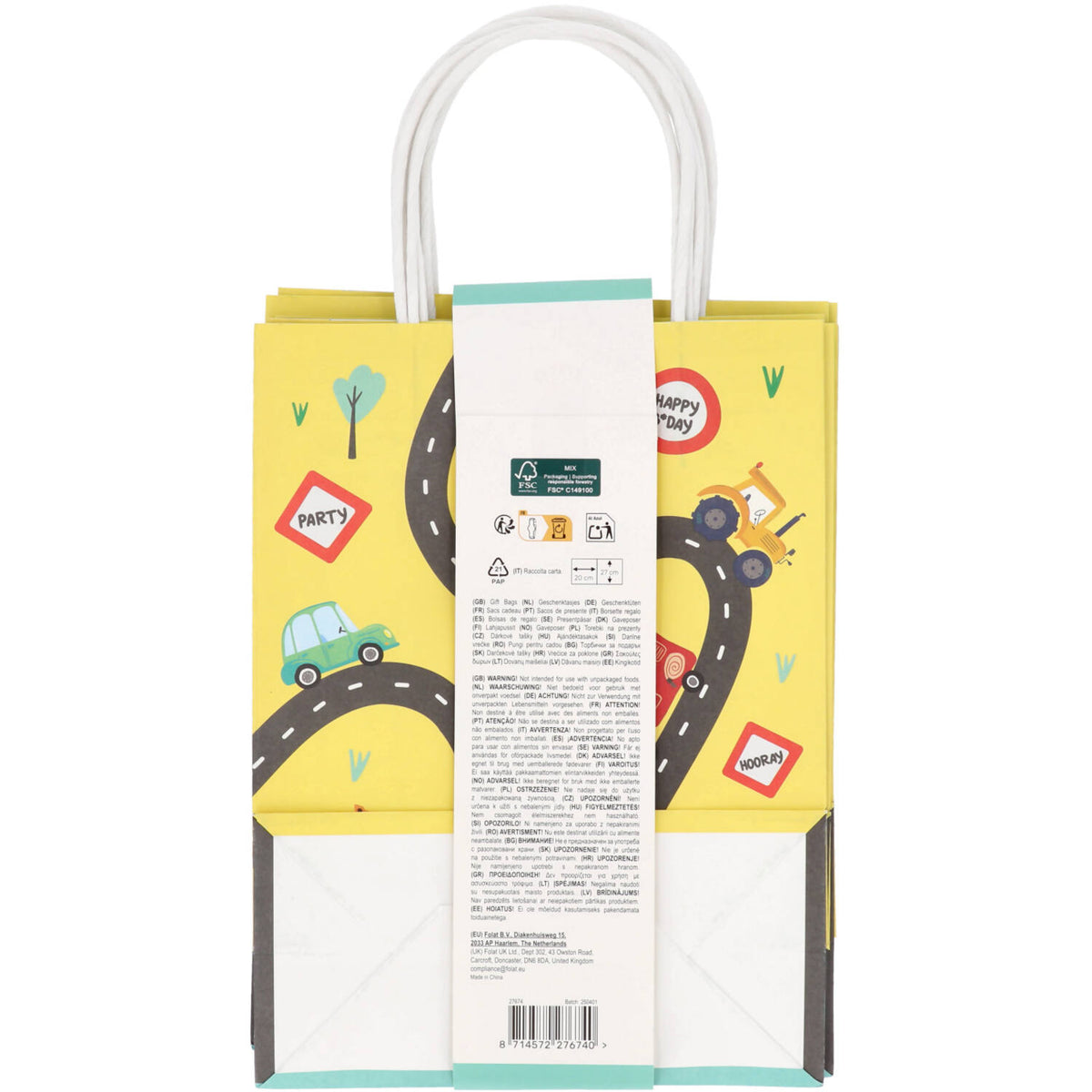 Wacky Wheels Gift Bags Pack of 6