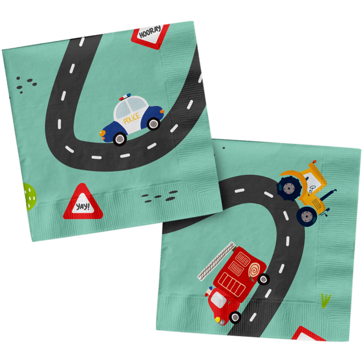 Wacky Wheels Napkins Pack of 20