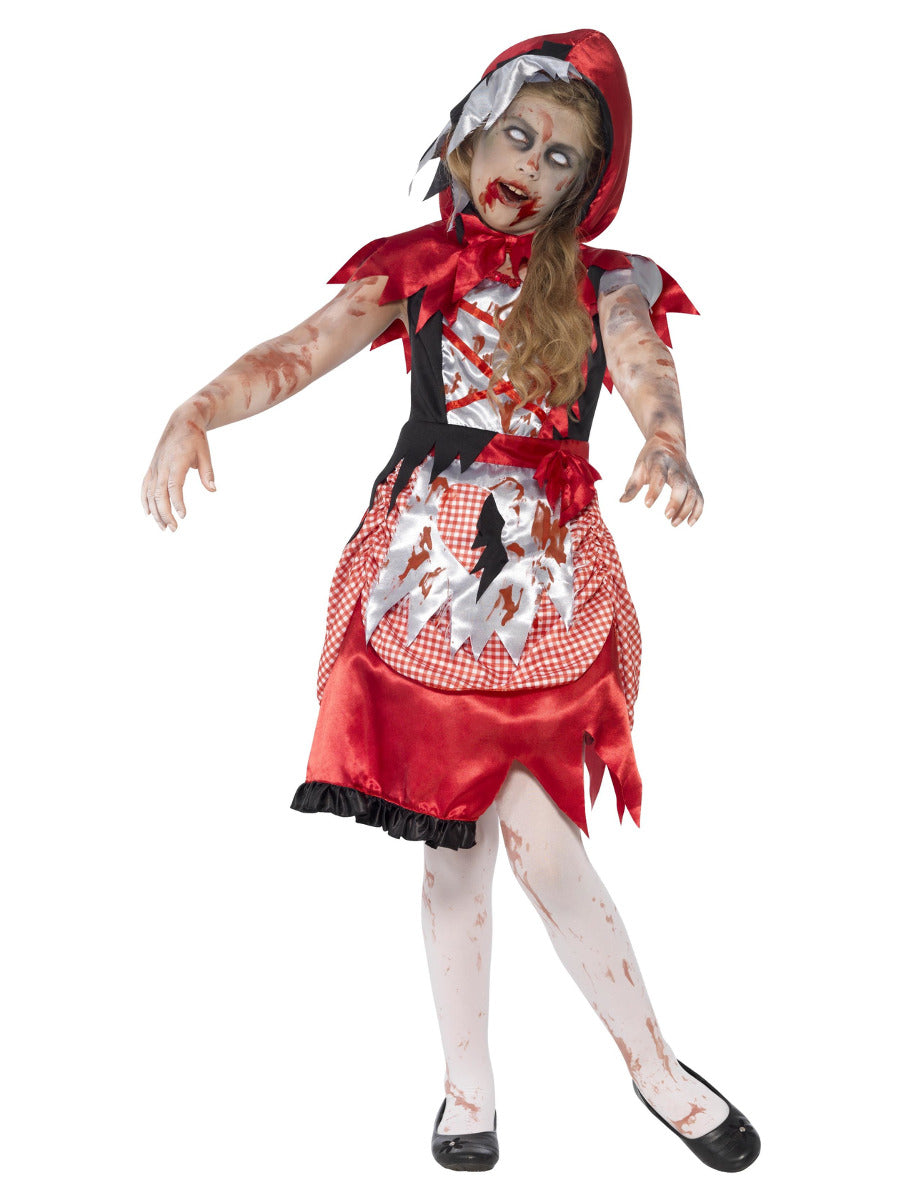 Zombie Miss Hood Costume Girls