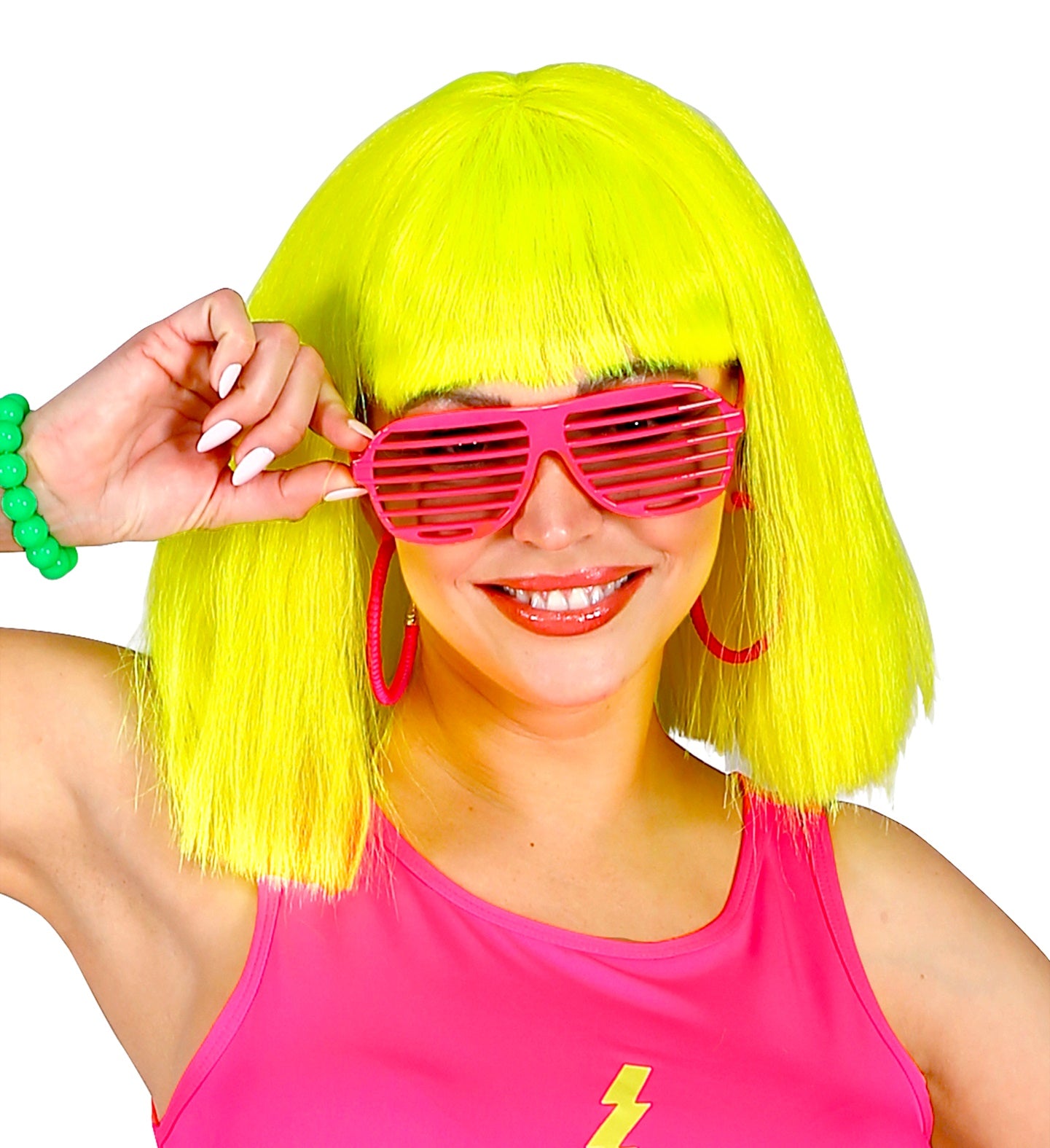 80's Neon Pink Shutter Glasses