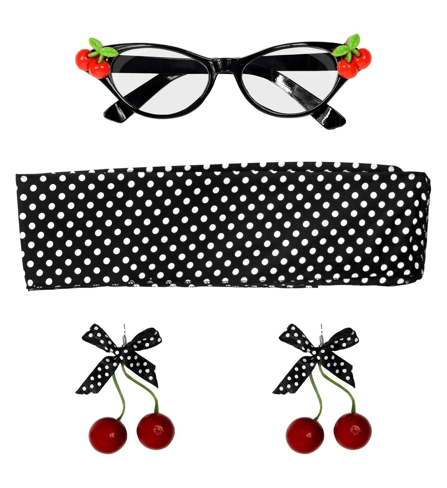 50's Cherry Rockabilly Costume Kit