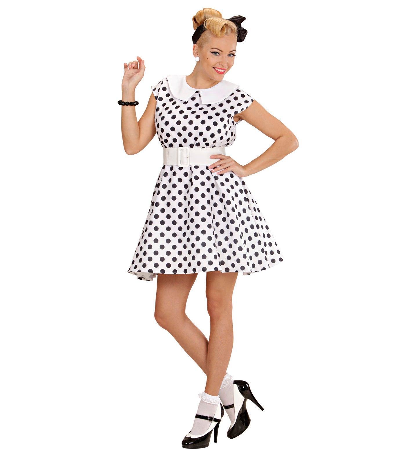 50's Ladies outfit White