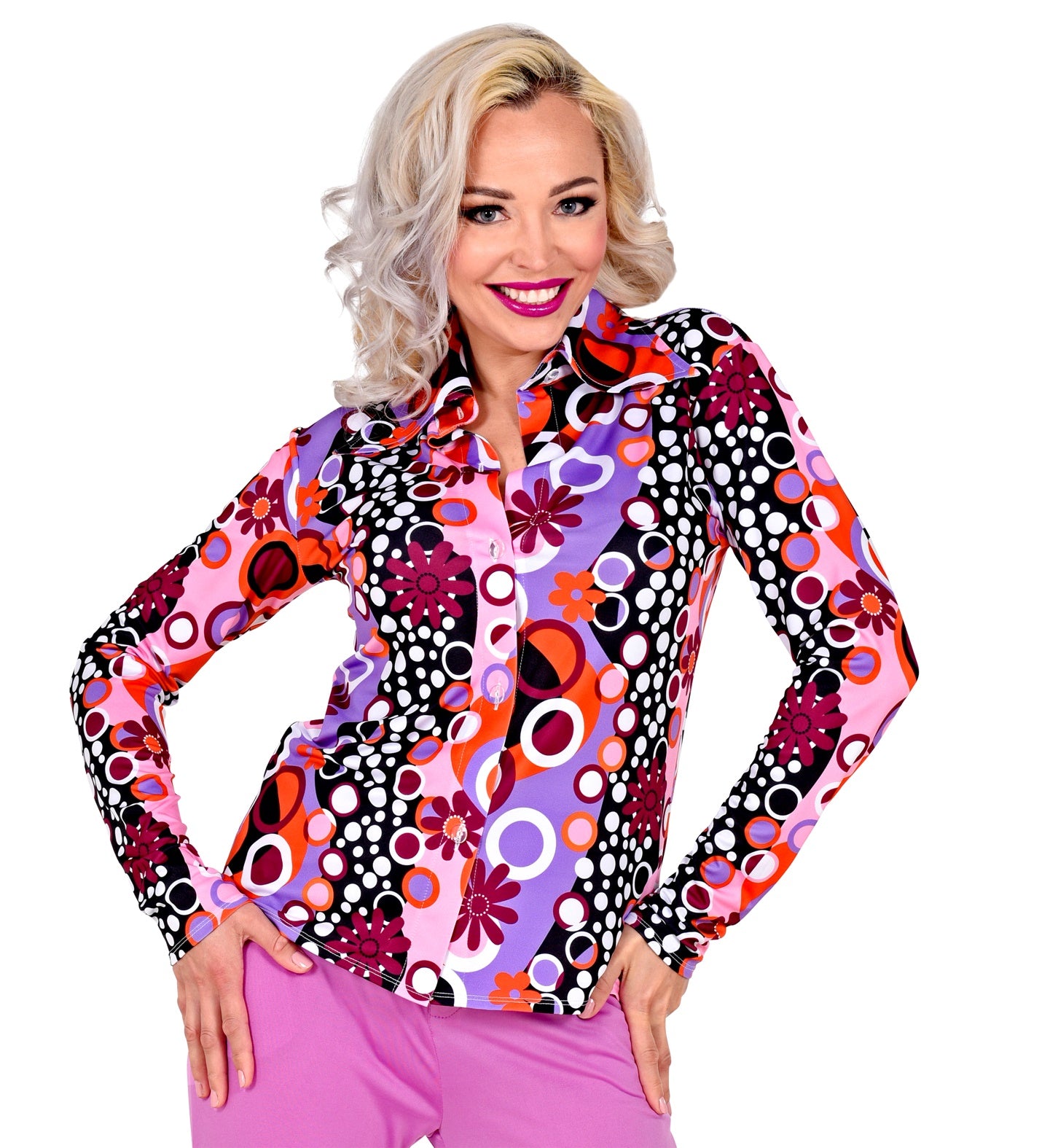 Retro 70's Disco Shirt Ladies for women