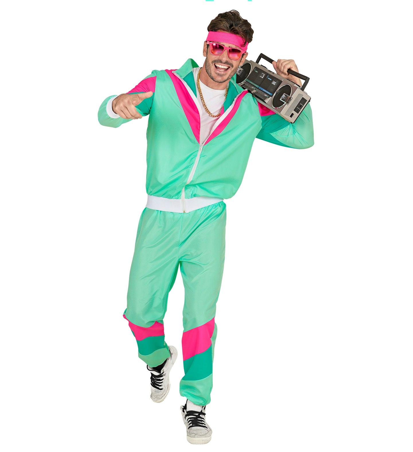 80's green Shell Suit Costume men's
