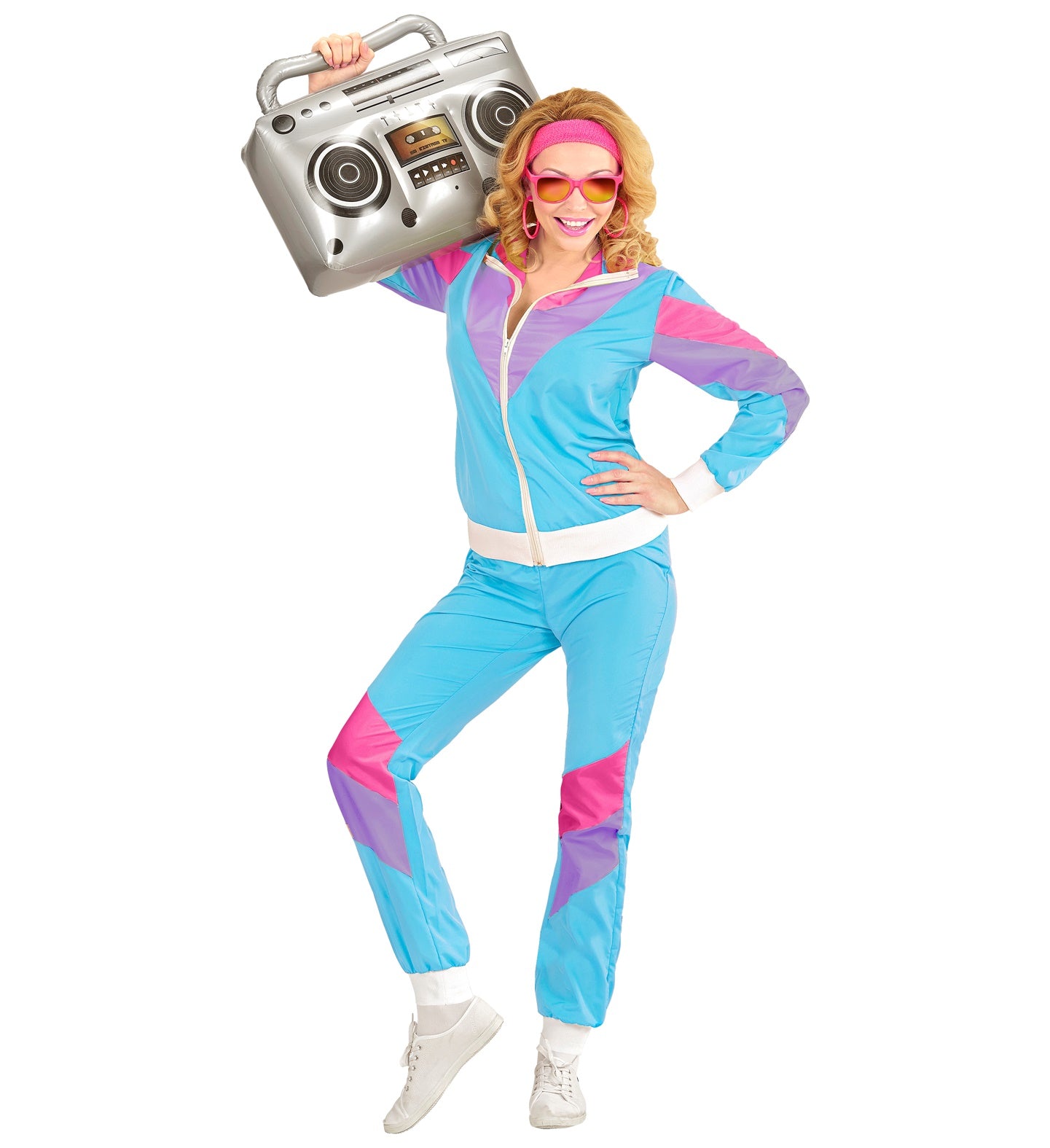80's Blue Shell Suit Costume women's