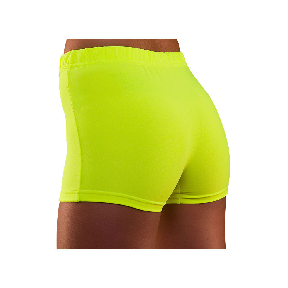 80's Neon Hot Pants Yellow