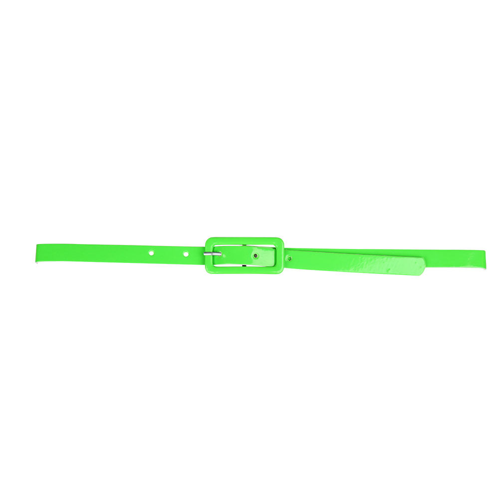 80's Neon Green Belt fancy dress costume accessory.