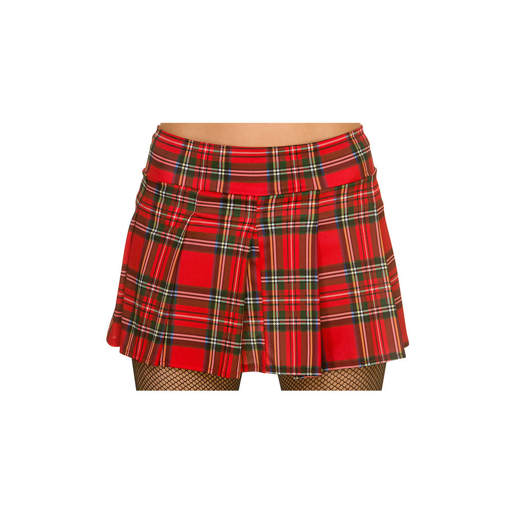 80's Punk or Schoolgirl Skirt Red
