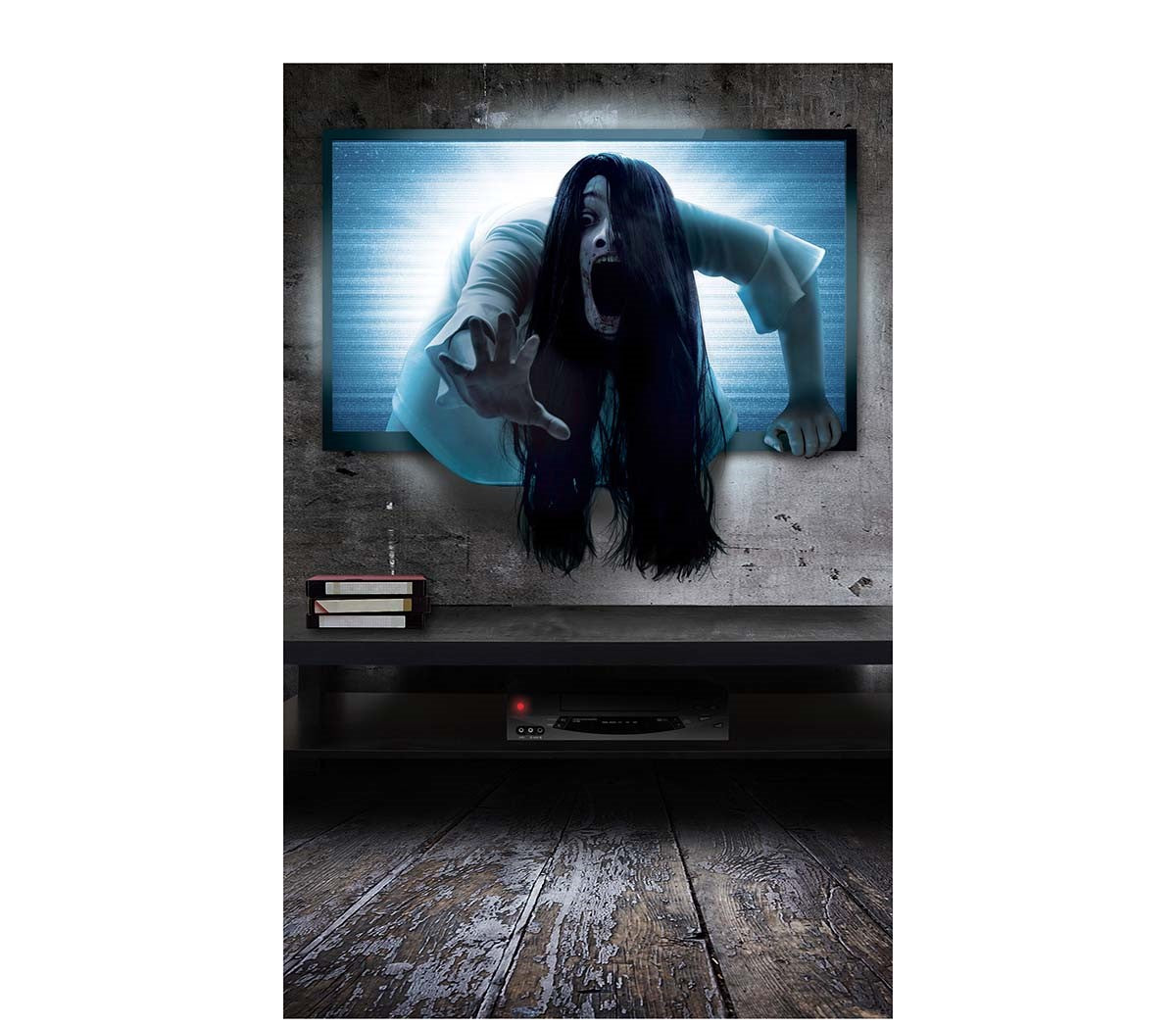 Adhesive 3D Foil Possessed TV Wall Décor