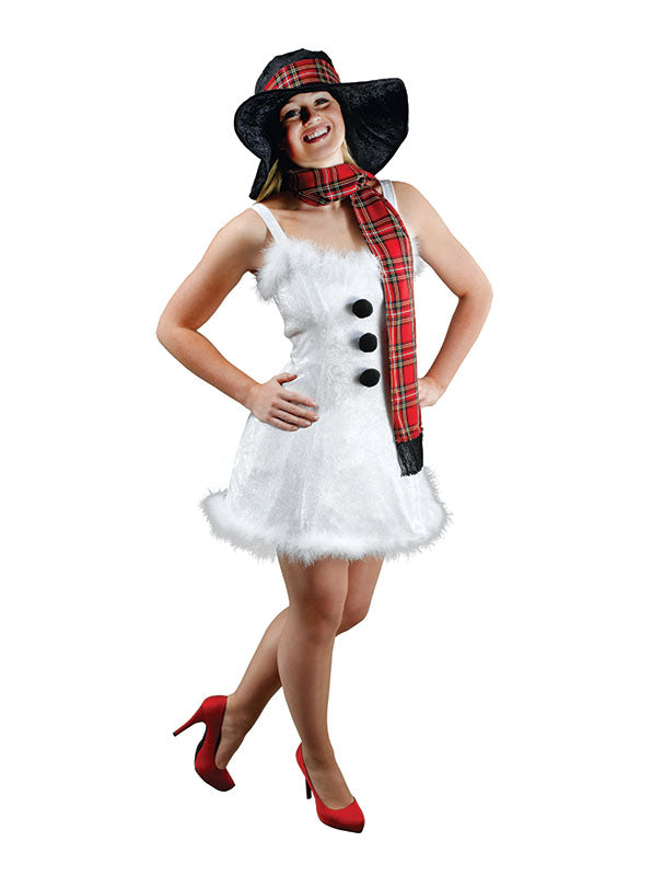 snowman fancy dress ladies Womens Snowman Jumper Dress Costume