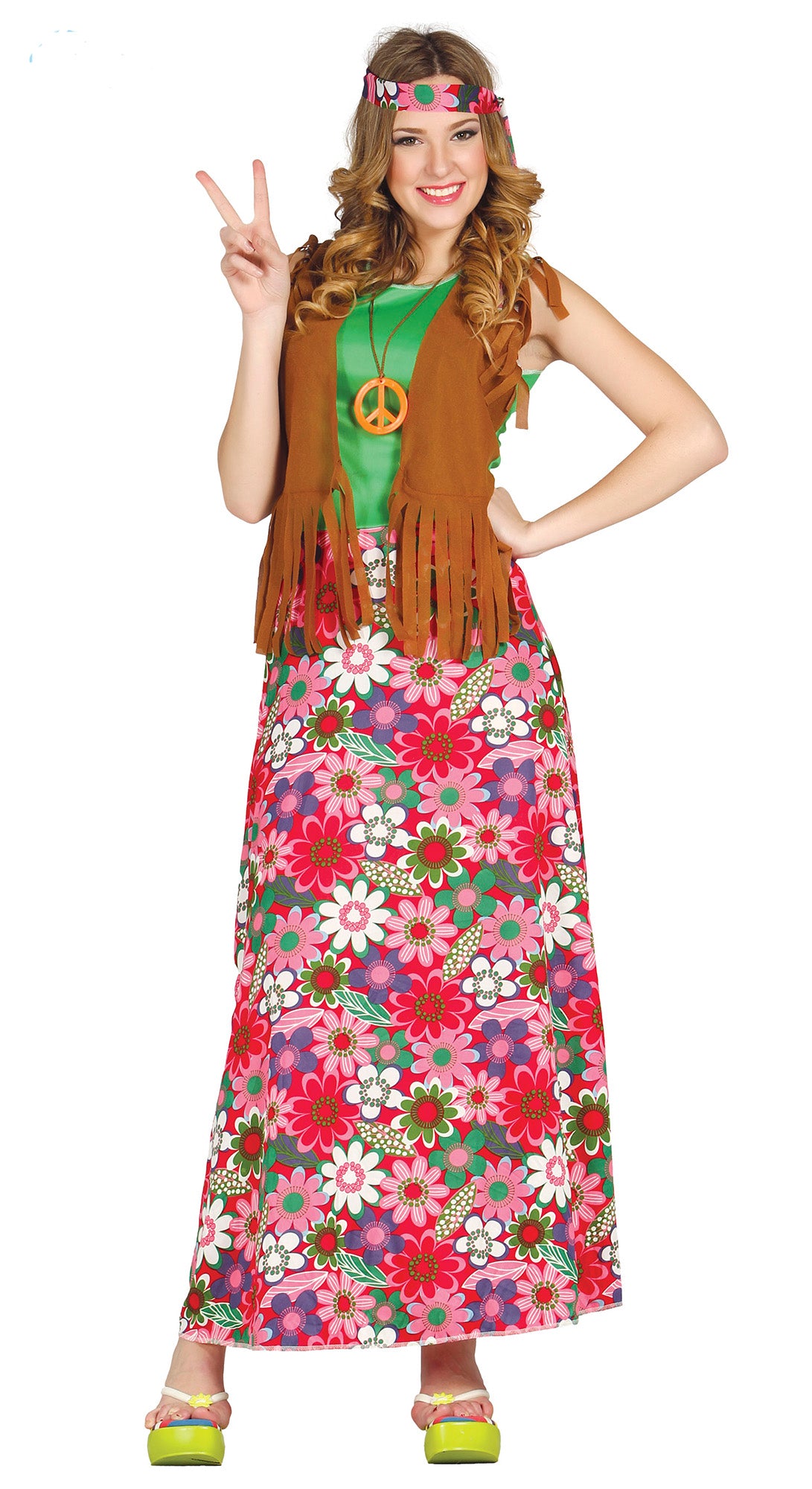 Adult Happy Hippie 1960's ladies costume.