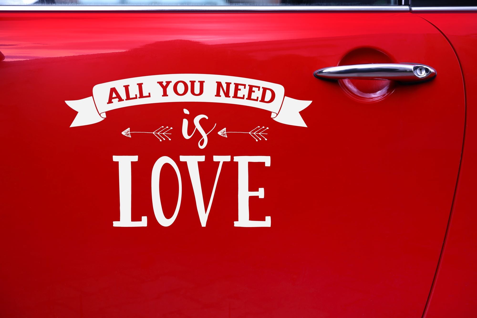 All you need is Love Wedding Car door Sticker Decoration