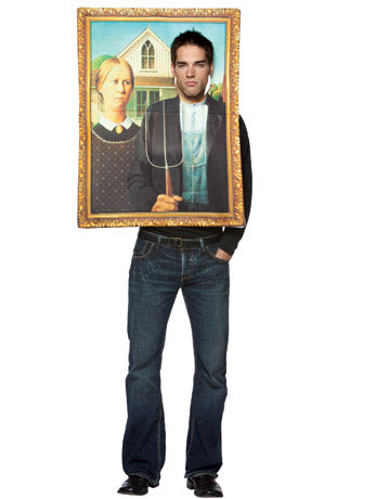 American Gothic Picture Frame Fancy Dress Costume