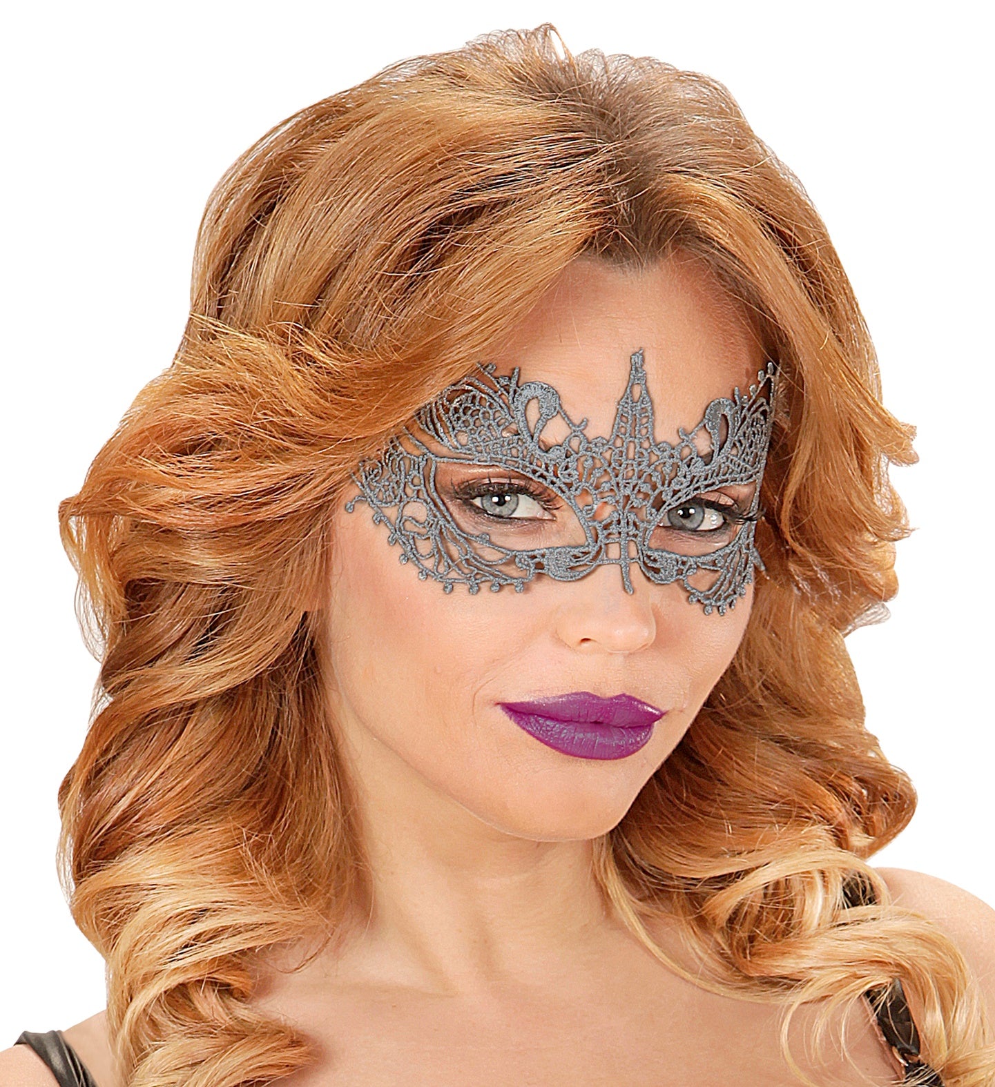 Antique Platinum Gold Lace masquerade Eye-mask