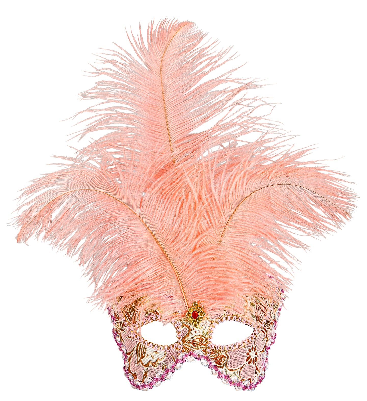 Apricot Baroness Masquerade Mask