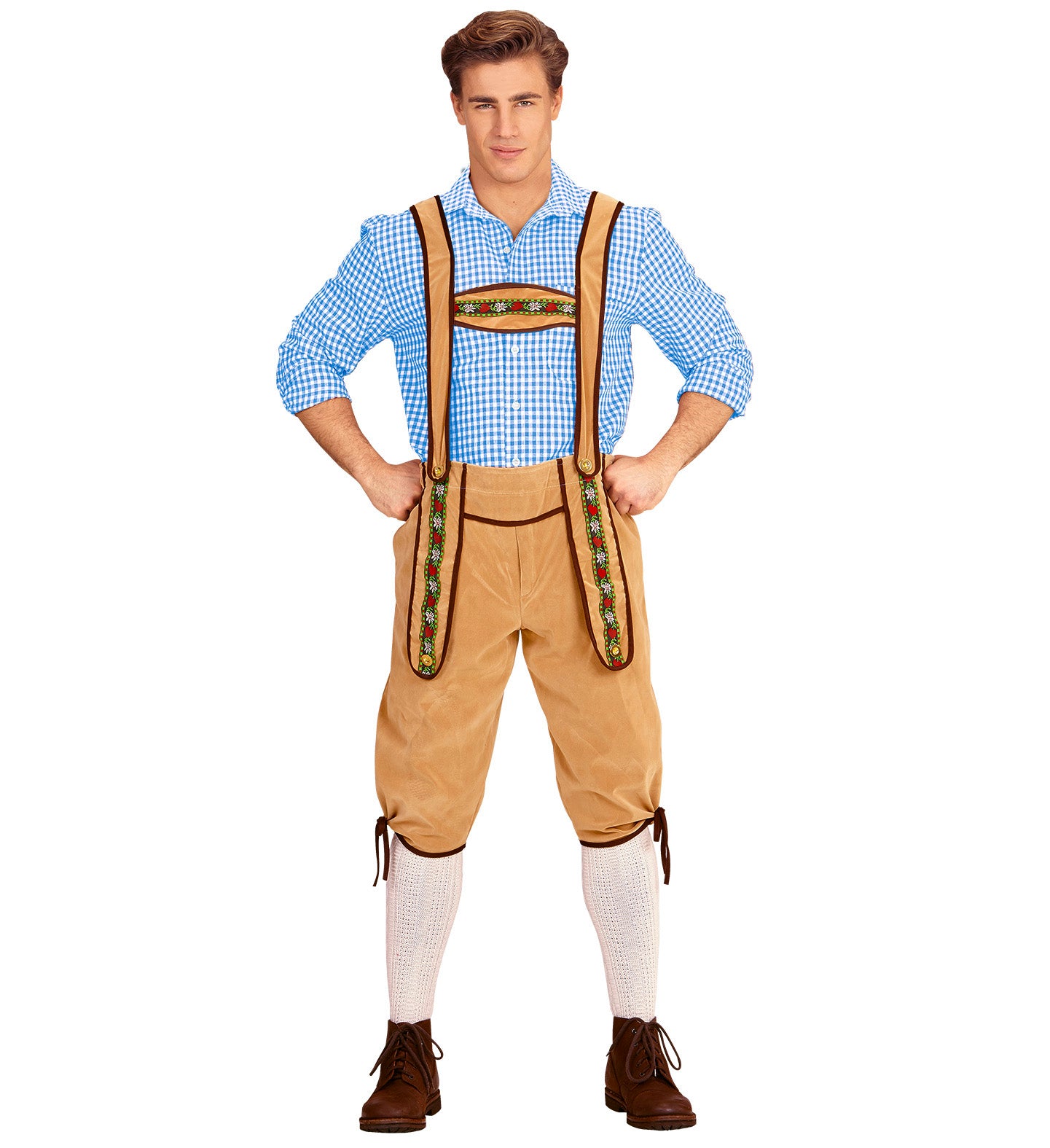 Bavarian Lederhosen trousers Light Brown