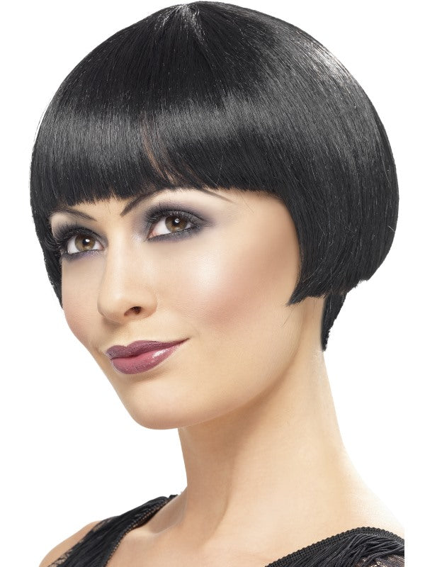 1920s Flapper Short Bob Wig Black