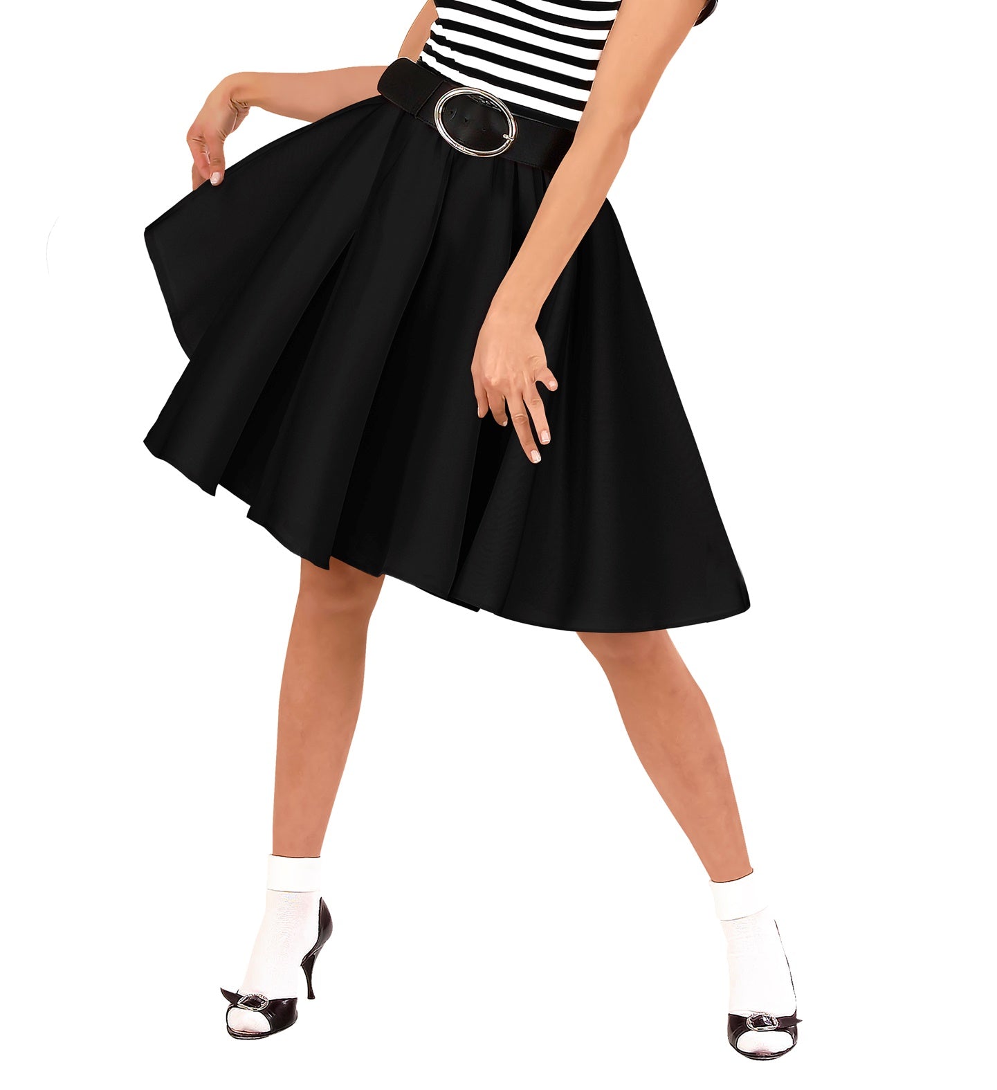 Black 1950's rock n roll skirt