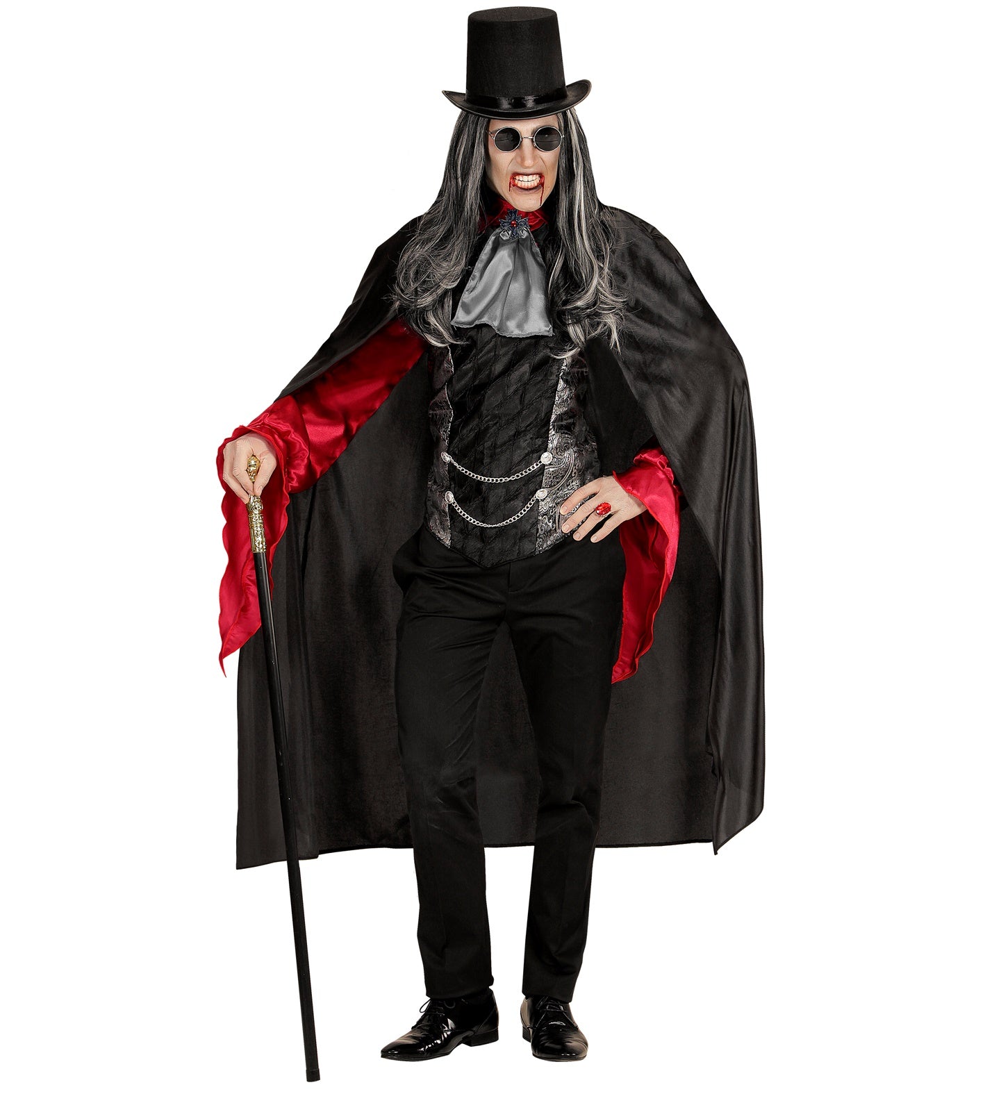 Black Cape 136cm for vampire costume
