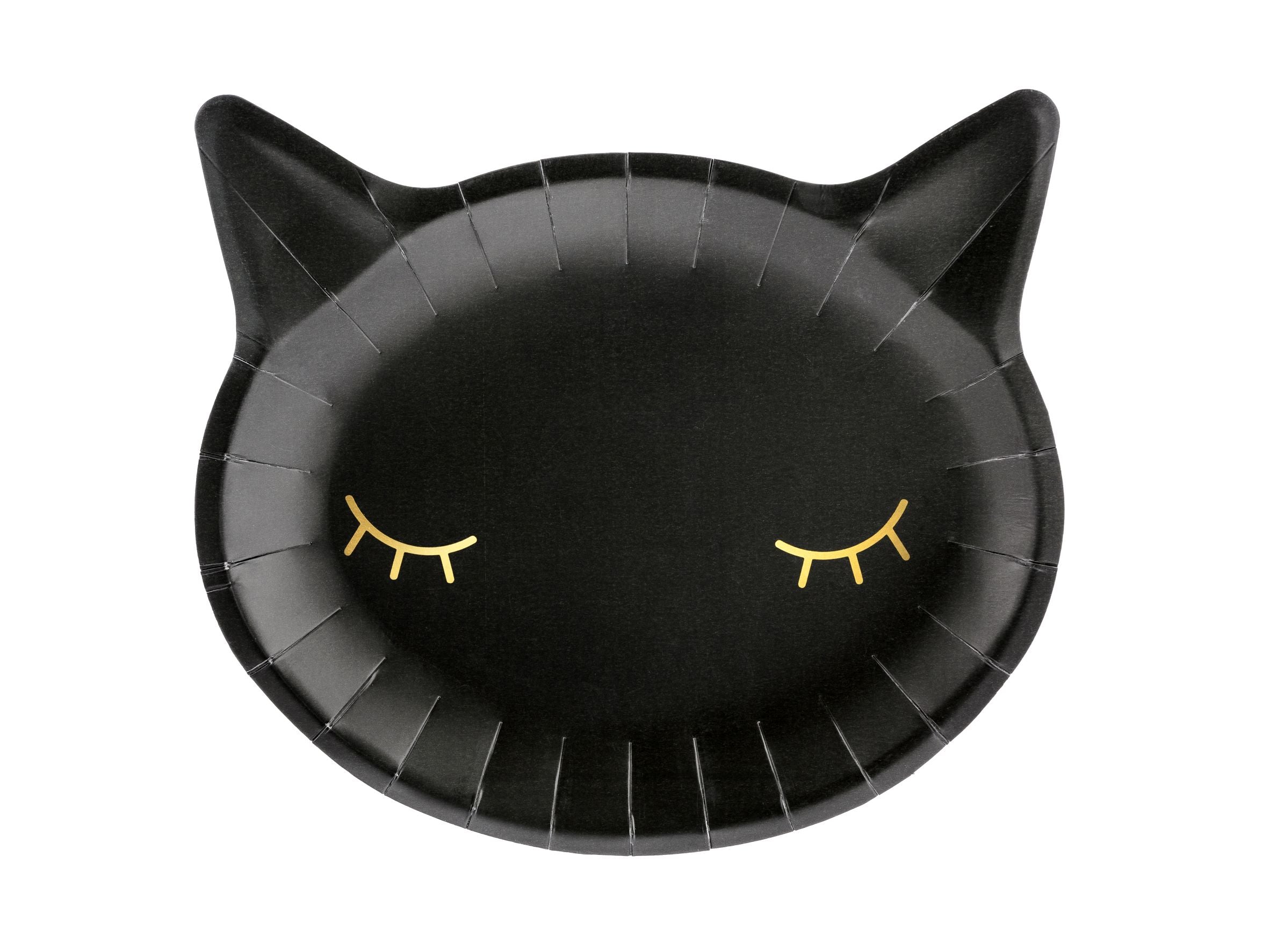 Black Cat Plates Pack of 6