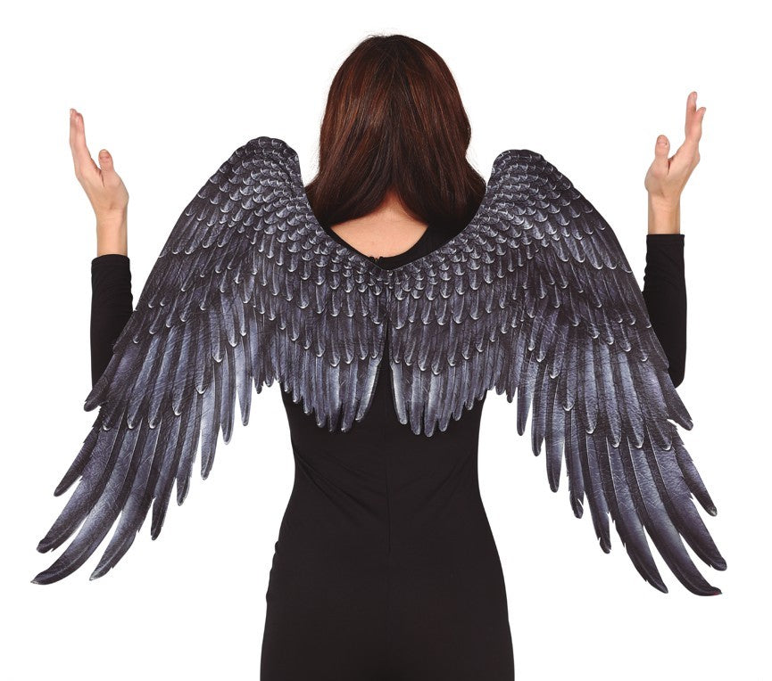Black Cloth Angel Wings