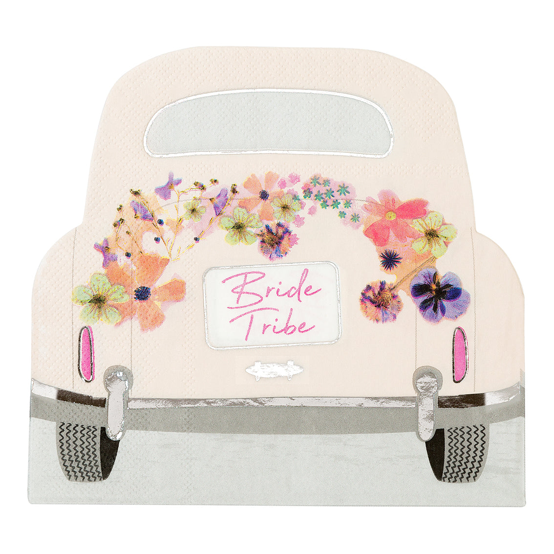 Blossom Bride Car Shaped Napkins Pack of 16