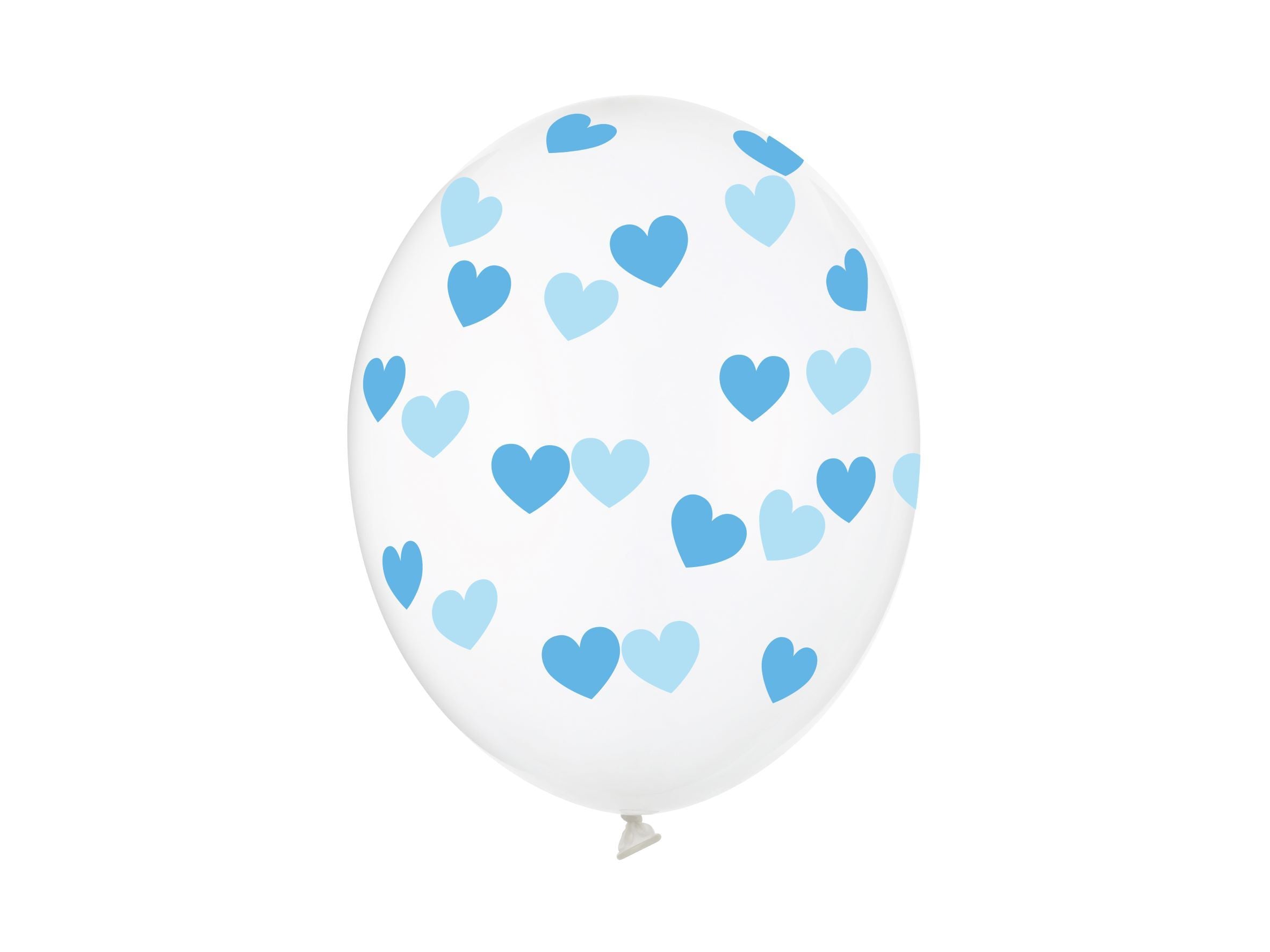Blue Hearts Balloon 30cm Pack of 6