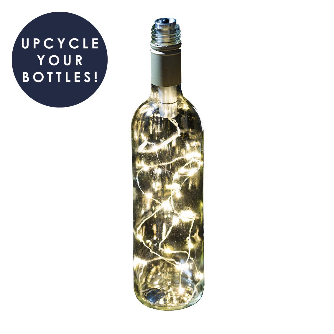 Boho Silver Bottle Stopper String Lights 1m