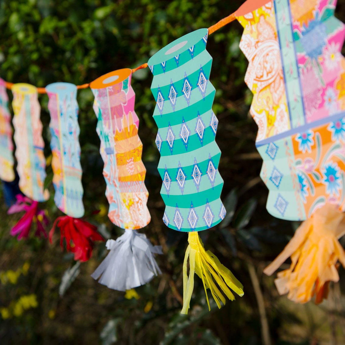 Boho Tassel Lantern Garland Party decoration